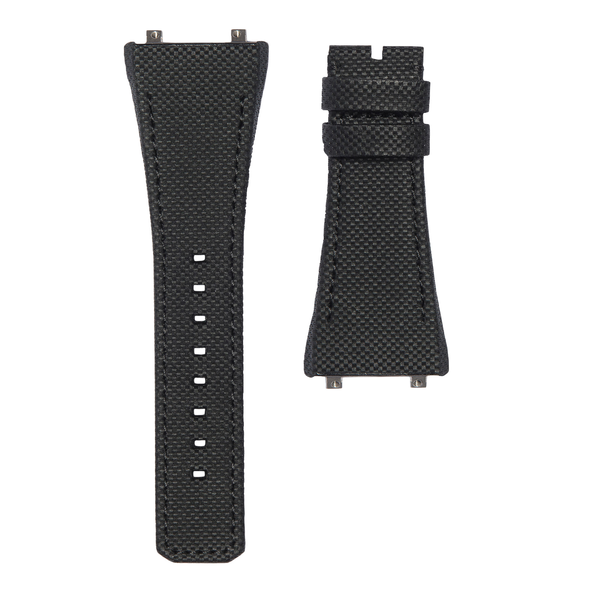 LW Textured Calfskin Strap Black